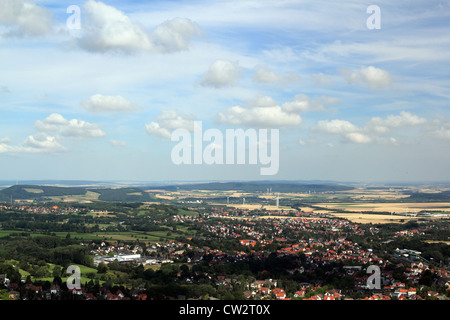 Blick vom Burgberg in bad harzburg Stockfoto