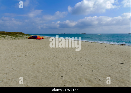 Shell Beach Insel Herm Kanalinseln Stockfoto