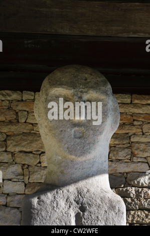 Menhir U Nativu in Patrimonio, Cap Corse, Korsika, Frankreich Stockfoto