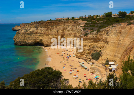 Centeanes Strand, Praia do Centeanes, Vale do Carvoeiro, Lagoa, Algarve, Portugal, Centeanes, Europa Stockfoto