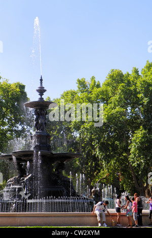 Mendoza Argentinien,Parque General San Martin,öffentlicher Park,Fuente de los Continentes,Continents Brunnen,Zierbrunnen,akademische Skulptur,Duval D’O Stockfoto