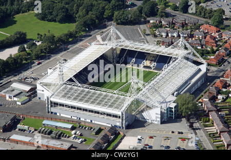 Luftaufnahme von Preston North End FC Deepdale Stadium Stockfoto