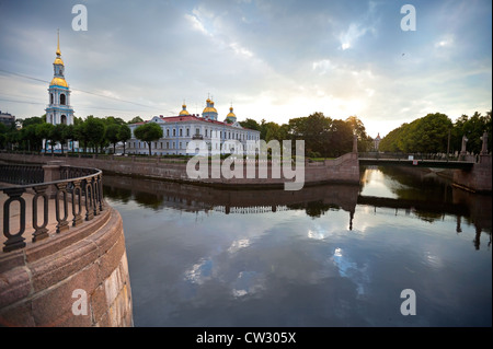 St. Nikolaus-Marine-Kathedrale in Sankt Petersburg Stockfoto