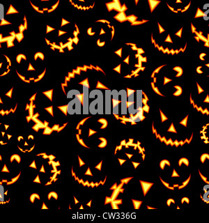 Halloween Horror Symbole Musterdesign Hintergrund. Vektor-Datei geschichtet für einfache Handhabung und individuelle Farbgebung. Stockfoto