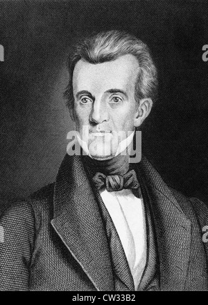 James Knox Polk (1795-1849) auf Kupferstich aus dem Jahr 1859.  11. Präsident der Vereinigten Staaten während 1845-1849. Stockfoto