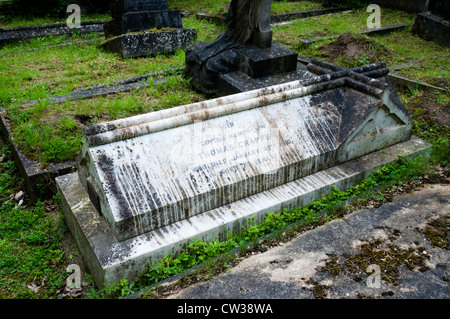 Das Grab von Thomas Crapper, sanitärer Ingenieur in Beckenham Friedhof, Süd-London. Stockfoto