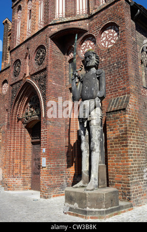 Brandenburg / Havel - der Stein Roland Stockfoto