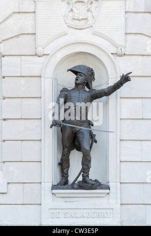 Charles Michel d'Irumberry de Salaberry Statue, Québec (Stadt) Stockfoto