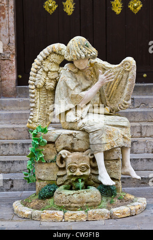 Ein Pantomime auf der Straße in Palma De Mallorca, Spanien. Stockfoto