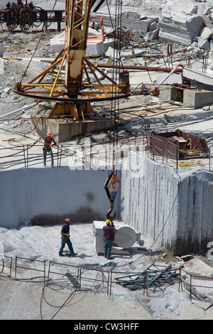 Graniteville, Vermont - The Rock of Ages Corporation Granitsteinbruch. Stockfoto