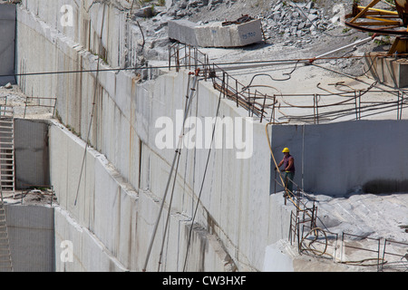 Graniteville, Vermont - The Rock of Ages Corporation Granitsteinbruch. Stockfoto