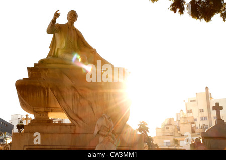 Statue auf dem Friedhof von Recoleta, Buenos Aires, Argentinien. Stockfoto