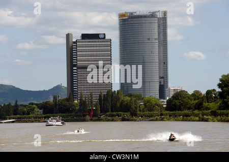 DHL und UNO-Gebäude, Bonn, Deutschland. Stockfoto