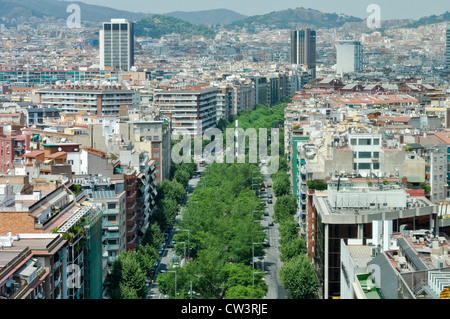 Innenstadt von Barcelona Spanien Stockfoto