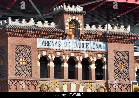 Arenas de Barcelona Bull Fighting Spanien Stockfoto