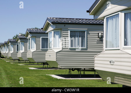 Mobilheime/statische Wohnwagen bei Henfra Holiday Park Newquay uk Juli 2012 Stockfoto