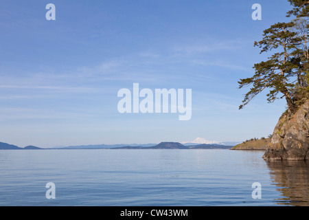 USA, Washington State, Mount Baker von San Juan Inseln Stockfoto