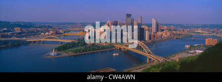Skyline von Pittsburgh, Pennsylvania Stockfoto