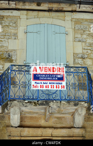 Immobilien zum Verkauf in das Dorf Cazals im Lot und Dordogne Region von Frankreich Südwesteuropa Stockfoto