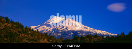 Mount Shasta bei Sonnenaufgang, California Stockfoto