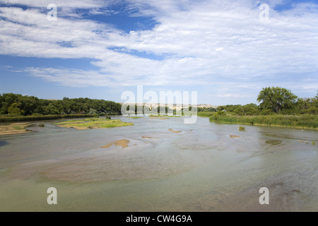 North Platte River, westlichen Nebraska State Highway 26 Stockfoto