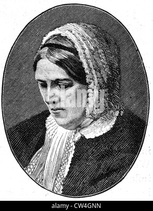 HARRIET MARTINEAU (1802 – 1876) englische soziale Theoretiker und Schriftsteller Stockfoto