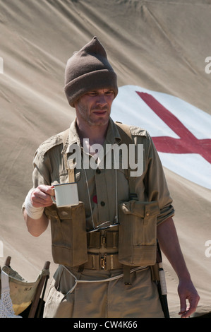 Soldat der britischen Armee Wüste Ratte Stockfoto