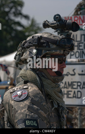 Moderne Spezialeinheit US-Soldat In Uniform Stockfoto