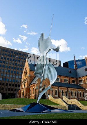 Perth Westaustralien - die Skulptur Ascalon außerhalb St Georges Cathedral in Perth, Western Australia. Stockfoto