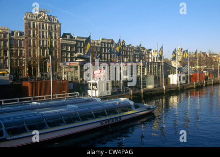 Ausflugsschiff, Amsterdam, Holland Stockfoto