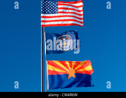Flagge von Arizona Stockfoto