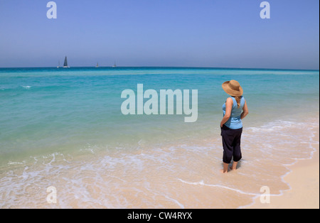 3631. Jumeirah Public Beach, Dubai, Vereinigte Arabische Emirate. Stockfoto