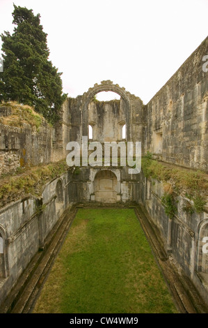 Templer Burg und Kloster Ritter Christi gegründet von Gualdim Pais in 1160 AD Unesco World Heritage Site in Tomar, Portugal Stockfoto