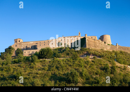 Parador de Cardona, 9. Jahrhundert mittelalterliche Hang Burg, in der Nähe von Barcelona, Katalonien, Cardona, Spanien Stockfoto