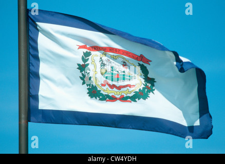 Zustand-Markierungsfahne von West Virginia Stockfoto