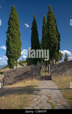 Friedhof in Aragon, in den Pyrenäen, Provinz Huesca, Spanien Stockfoto