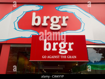 Brgr Hamburger Shop Stockfoto