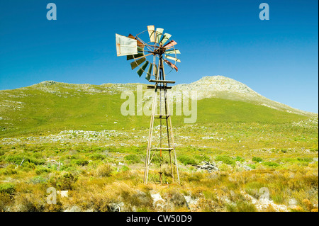 Windmühle am Cape Point, Kap der guten Hoffnung, außerhalb Cape Town, Südafrika Stockfoto