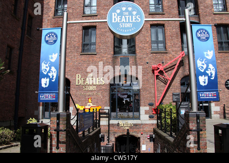 Die Beatles Story Besucherattraktion am Albert Dock in Liverpool Stockfoto