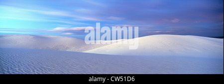 White Sands National Monument, Sonnenuntergang, New-Mexico Stockfoto