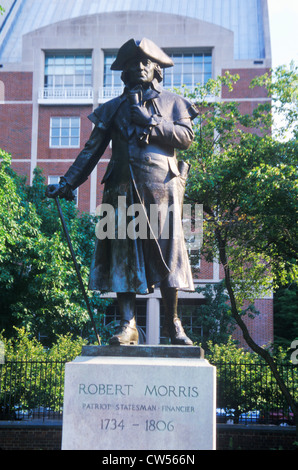 Statue von Robert Morris, Gründervater und Unterzeichner der Unabhängigkeitserklärung Stockfoto