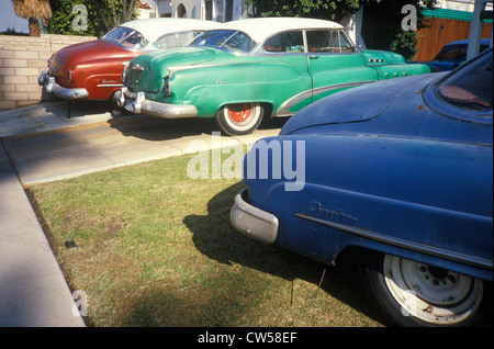Drei allgemeine Junk-e-Automobile in Hollywood, Kalifornien Stockfoto