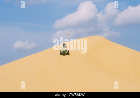 Ein Dreirad Dune Buggy-Fahrten in Little Sahara State Park in Oklahoma Stockfoto