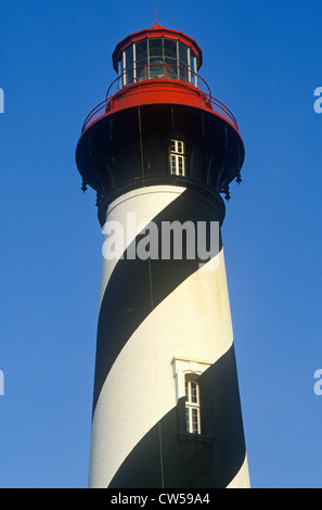 Historische St. Augustine Lighthouse in St. Augustine, FL Stockfoto