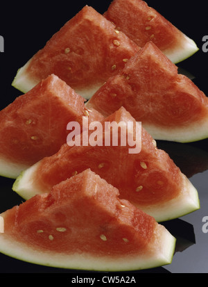 Nahaufnahme der Scheiben Wassermelone Stockfoto