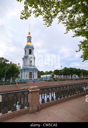 St. Nikolaus-Marine-Kathedrale in Sankt Petersburg Stockfoto