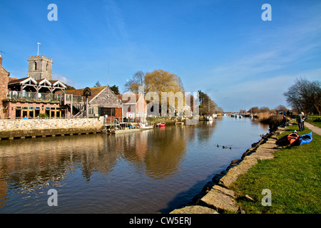 Fluß Frome in Wareham Dorset Stockfoto