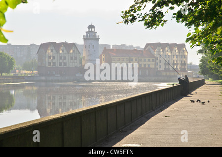 Fischdorf. Kaliningrad. Russland Stockfoto