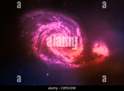 Whirlpool-Galaxie M51 im Sternbild Canes Venatici Stockfoto