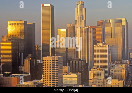 Skyline Blick auf Downtown Los Angeles, Kalifornien Stockfoto